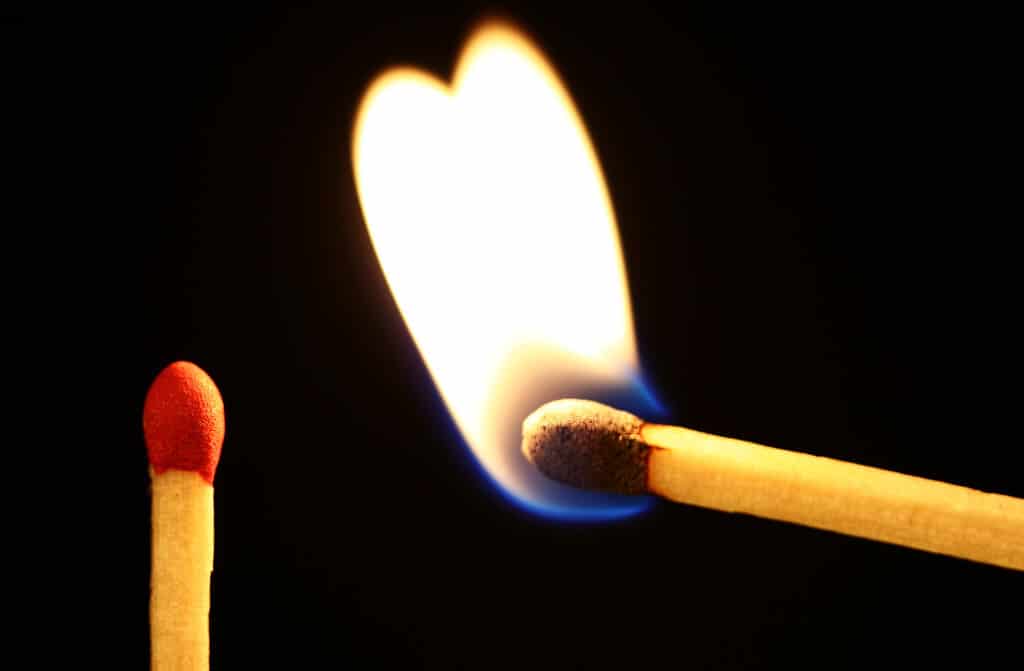 match and flame