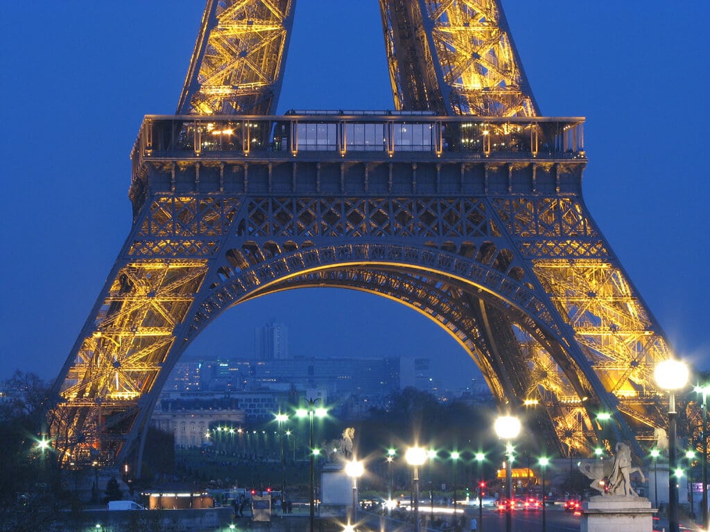 Eiffel Tower at night