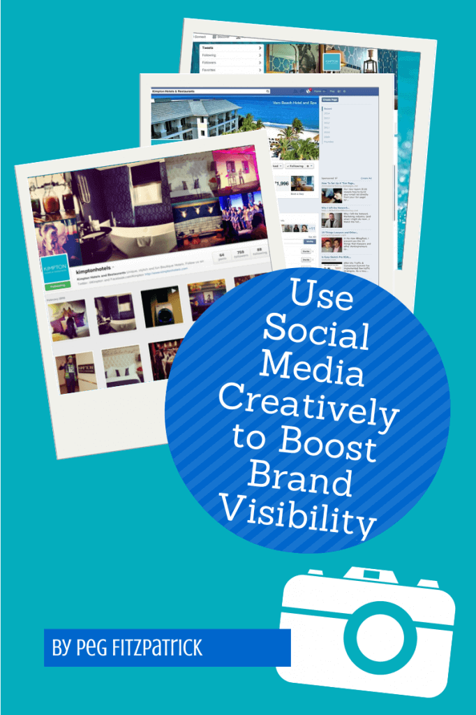 use social media creatively to boost brand visibility