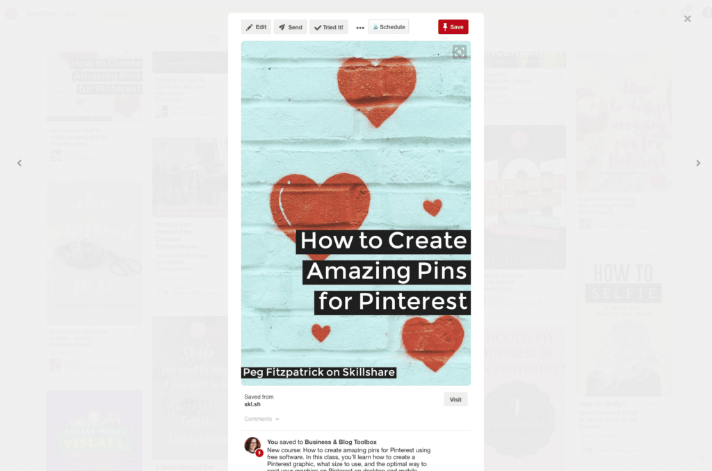 Example of a vertical pinterest pin