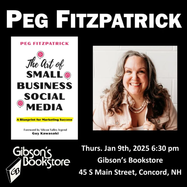 🚨 Bookworms and bibliophiles, this one’s for YOU! 🚨

Join me this Thursday for a LIVE book signing event at the iconic Gibson’s Bookstore in Concord, NH! I’ll be there from 6:30–7:30 PM, ready to sign your copy, chat about all things books, and meet YOU in person. 📚✨

Here’s everything you need to know:
📍 @gibsonsbookstorenh 
45 S. Main Street, Concord, NH

🚗 Parking Tip: On-street spots can be hit-or-miss, so Gibson’s recommends the Capital Commons parking garage at 75 Storrs Street. The 2nd-floor stairwell/elevator pops you right onto South Main Street—just 1.5 blocks from the store! Easy-peasy.

📞 Got questions? Give Gibson’s a ring at 603-224-0562.

Bring your book (or grab one there!), bring a friend, and let’s make it a night to remember. Can’t wait to see you there! 🙌

P.S. Don’t forget your favorite pen for an autograph—wait, that’s my job 😉
#newhampshire #concordnewhampshire #603love #smallbusinesssupport