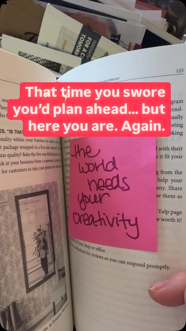 You know that moment when Adele sings “that was the last time” hits just right? Yeah, that’s you, swearing you’ll get your content planning act together—only to find yourself scrambling for ideas again. Random acts of marketing, anyone?

The cure isn’t another copy-paste strategy that feels nothing like you. It’s creating a blueprint that works for YOUR business, YOUR goals, and YOUR voice. Lucky for you, my book The Art of Small Business Social Media is packed with strategy and the steps to help you do just that.

Say goodbye to winging it and hello to strategic brilliance—without the overwhelm. Let’s make this the actual last time, okay? Grab your copy and start designing your blueprint for success. #smallbusinessbigdreams #smallbusinessmarketingtips #buildabrand #marketingplan