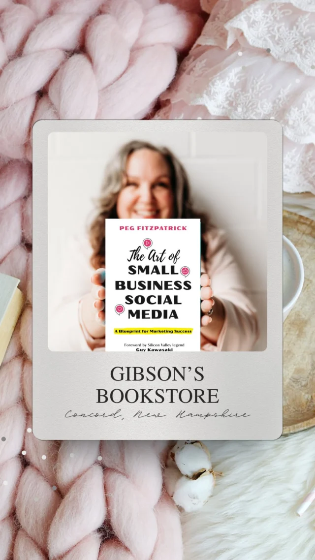 Feeling so grateful after an incredible book event at Gibson’s Bookstore in Concord, NH! It was such a joy to share The Art of Small Business Social Media: A Blueprint for Marketing Success with an amazing group of small business owners that came from all over the state.
Thank you to everyone who came out to support, ask thoughtful questions, and celebrate this milestone with me. Your energy and enthusiasm for small business success truly inspire me.

A huge shoutout to Elisabeth and the team at Gibson’s for being the best hosts and champions of local authors. You make magic happen, and I’m so honored to have been a part of it.

If you couldn’t make it, no worries—The Art of Small Business Social Media is available at @gibsonsbookstorenh or your favorite indie bookstore. Let’s keep supporting small businesses and sharing the love for good books! 

#smallbusinesslove #businessbook #marketingforsmallbusiness #603love #newhampshireliving
